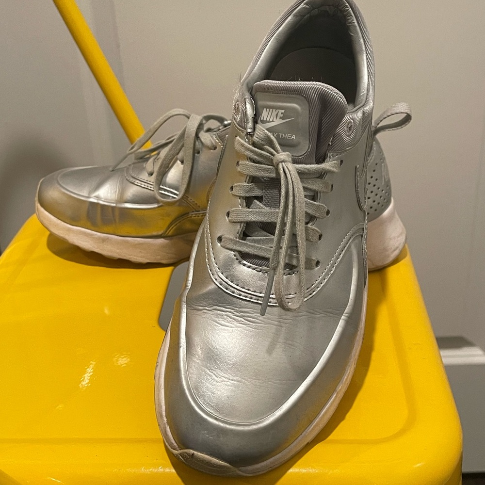 Nike Women's Metallic Silver Sneakers
